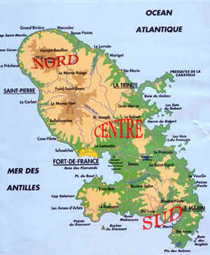 Carte de la Martinique